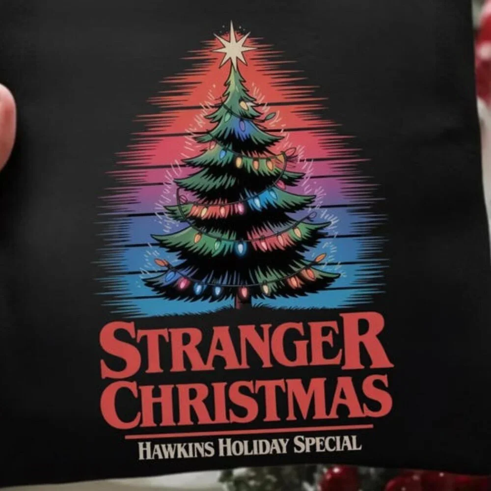 Stranger Christmas Things Shirt, Christmas Horror TV Show, Merry Christmas  170 - Picture 2 of 5